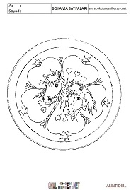 Mandala boyama sayfaları